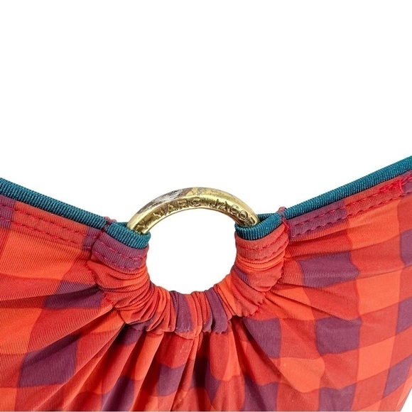 Marc By Marc Jacobs Red and Blue Checkered One Piece Swimsuit - Picture 7 of 15